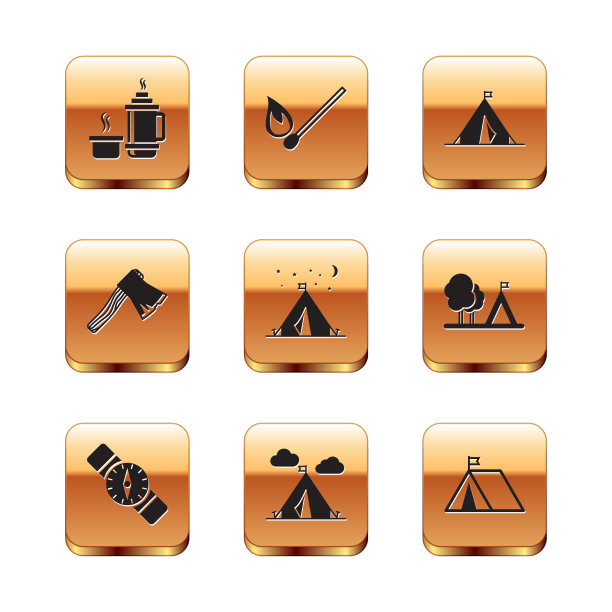 设置保温瓶容器指南针旅游帐篷图片下载