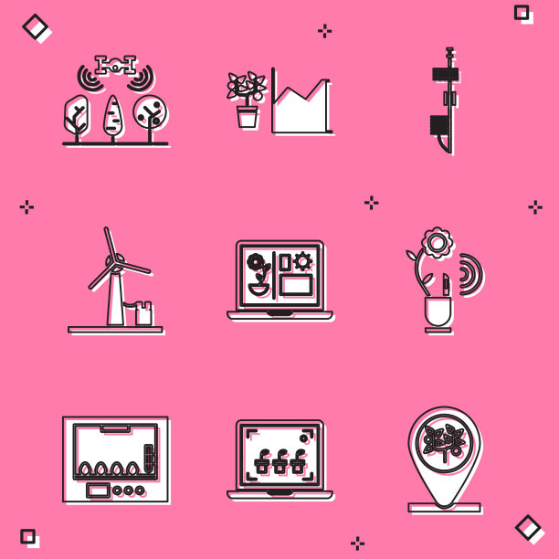 设置智能农场与无人机花卉统计图片下载