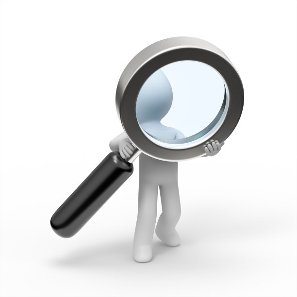 3d人用放大镜搜索。图片下载
