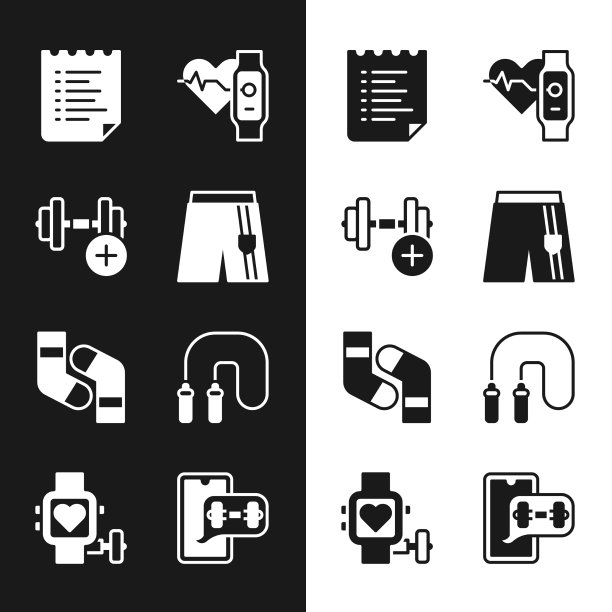 设置短或裤子哑铃运动训练图片下载