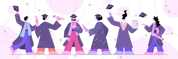 毕业生们站在一起，毕业生们图片下载