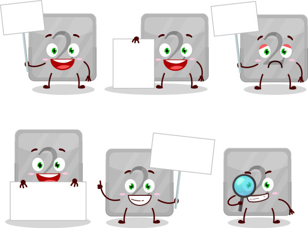 银色第一按钮卡通人物带来图片下载