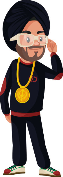 旁遮普歌手卡通人物图片下载