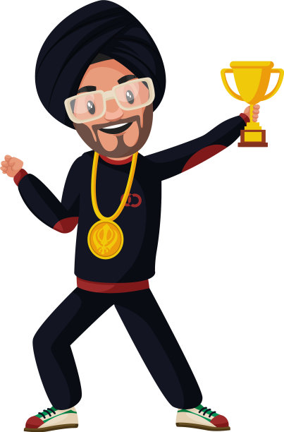 旁遮普歌手卡通人物图片下载