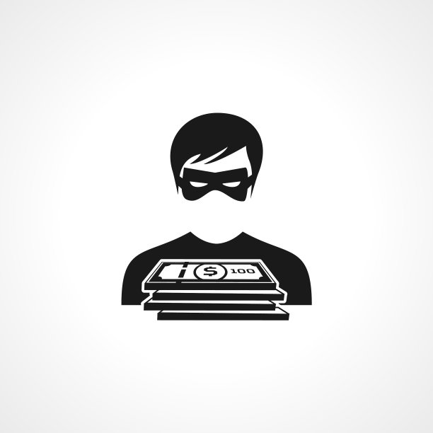 盗贼图标强盗孤立的简单图标图片下载