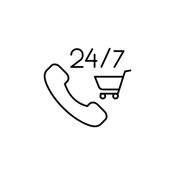 电子商务手机购物车轮廓图标图片下载