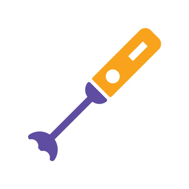 手摇搅拌机字形图标厨房用具图片下载