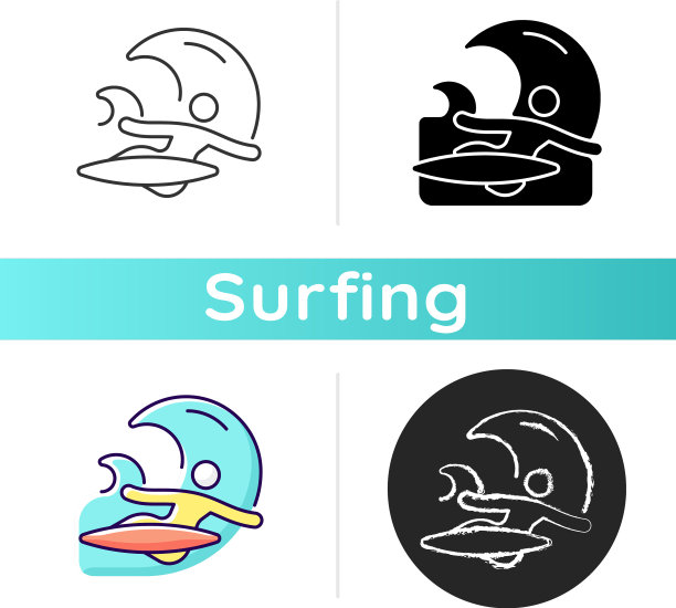 反手底转在冲浪图标图片下载