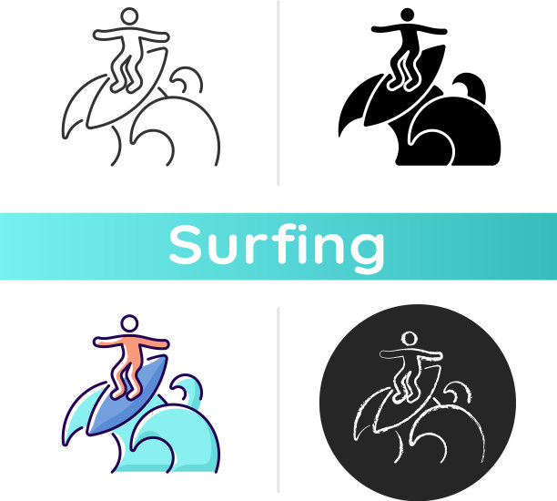 浮动冲浪技术图标图片下载