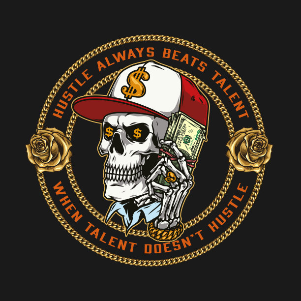 钞票彩色圆标签图片下载