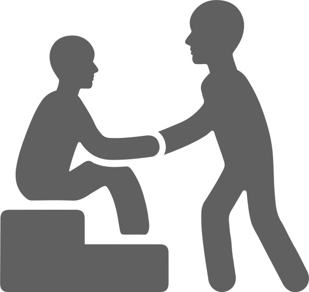 物理支持辅助图标灰色图形图片下载