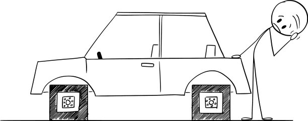 司机看着有方轮问题的车图片下载