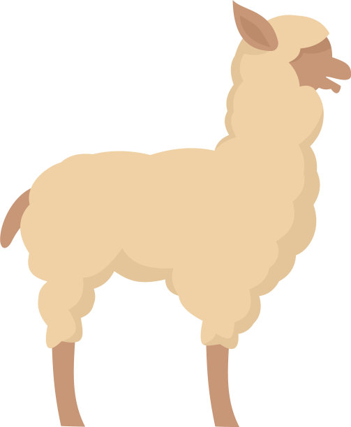 喇嘛象平的孤立的图片下载