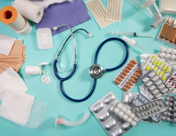 水疱药，药品，听诊器图片下载