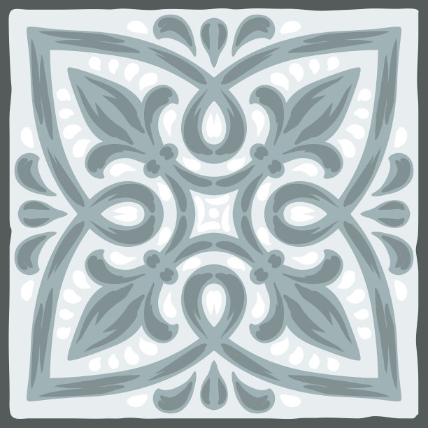 葡萄牙阿祖莱霍瓷砖图案图片下载