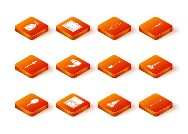 设置手镜，化妆粉，吸管，电吹风，剪刀，睫毛刷，棉签耳朵和图标。向量图片下载