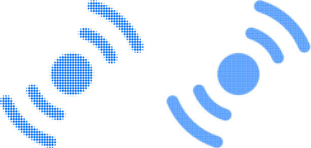 点半色调空气涡轮旋转图标图片下载