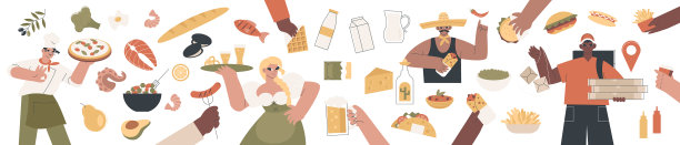 世界美食餐具图片下载