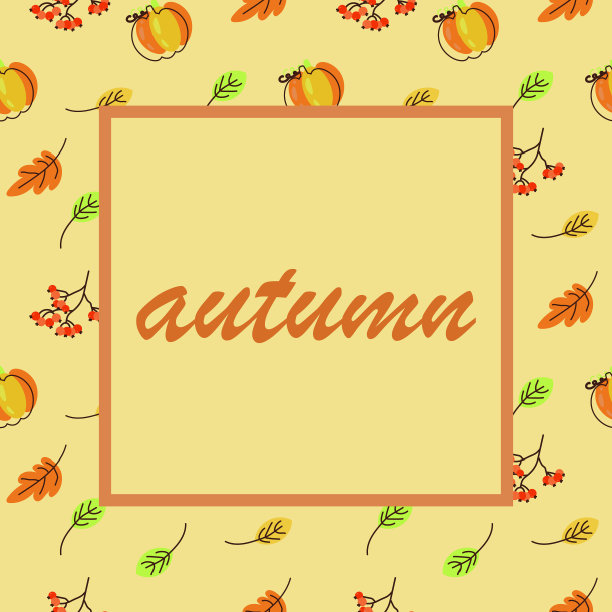 秋天的框架模式图片下载