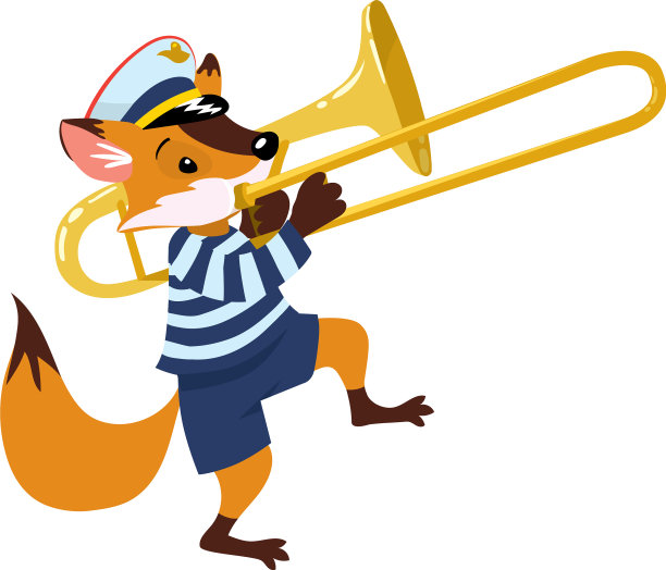 铜管乐队动物米墙或高度图表图片下载