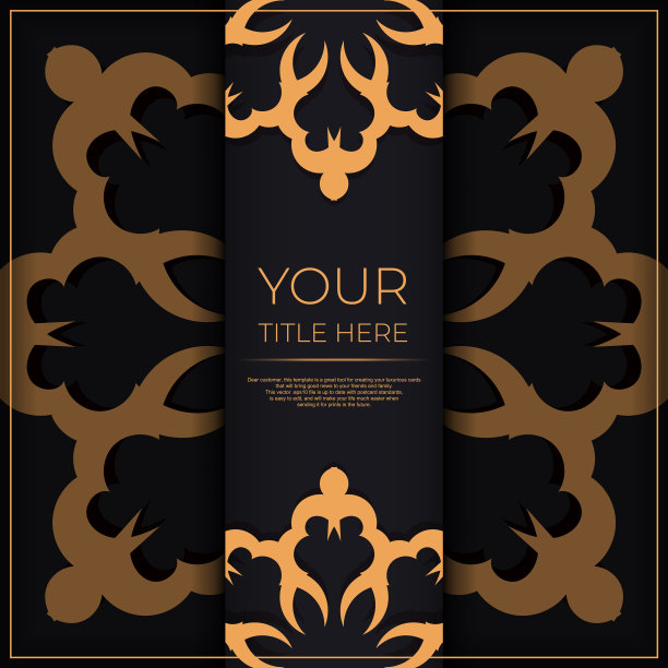 深色明信片设计与抽象的年代图片下载