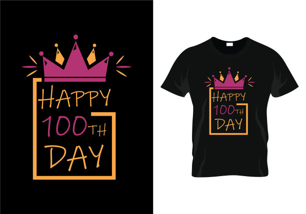 快乐百日t恤老师日t恤设计图片下载