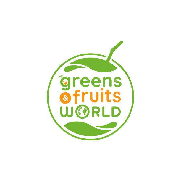 绿色水果和蔬菜世界标志绿色图片下载