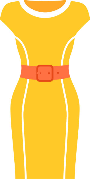 女人穿着偶像孤立上图片下载