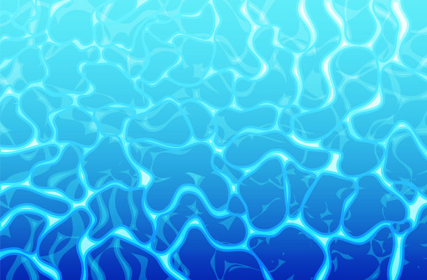 水面上有阳光反射的水旗图片下载