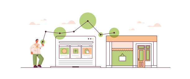 男子使用智能手机应用程序在线图片下载