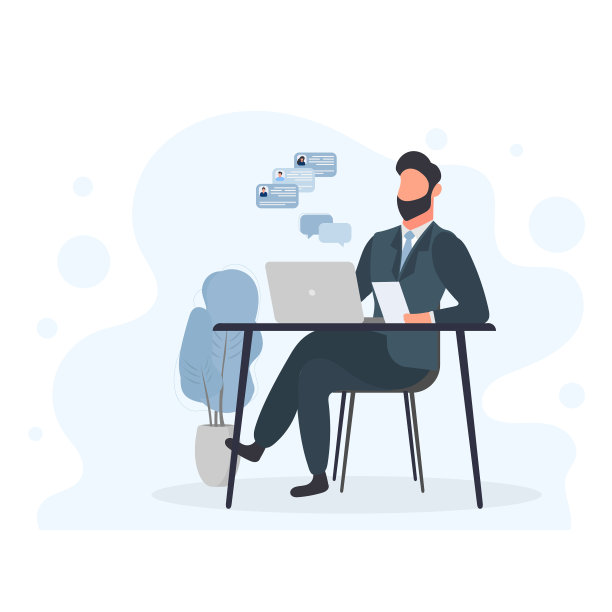 一个人在用笔记本电脑工作，一个人坐在图片下载