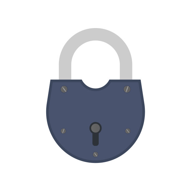 旧挂锁是平式的古董挂锁图片下载