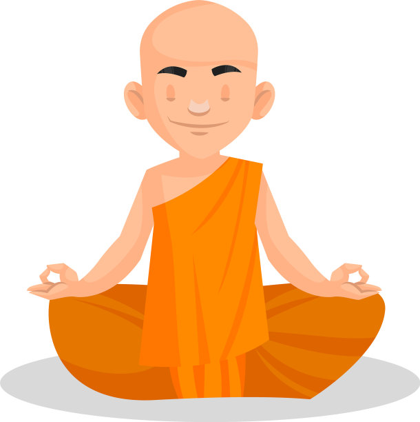 印度城市僧侣卡通人物图片下载