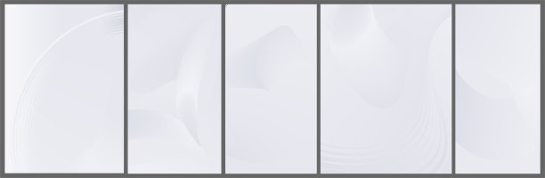 一组平滑的波浪线背景，横幅。图片下载