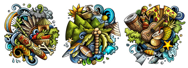 Figi卡通涂鸦设计集图片下载