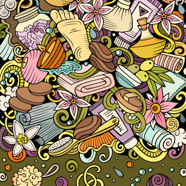 浴室手绘涂鸦浴室框卡图片下载