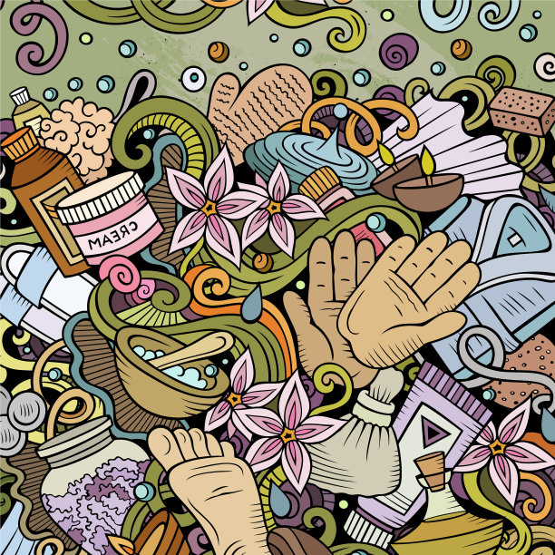 浴室手绘涂鸦浴室框卡图片下载