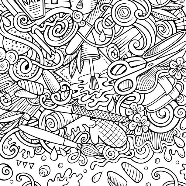 浴室手绘涂鸦浴室框卡图片下载