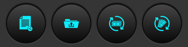 设置共享文件，文件夹上传，退款金额和图标。向量图片下载