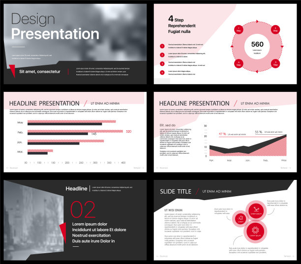 白色背景上的表示模板元素。向量信息图。图片下载