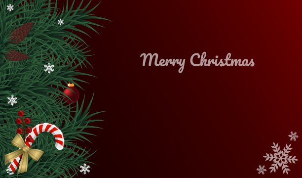 圣诞节和新年装饰图片下载