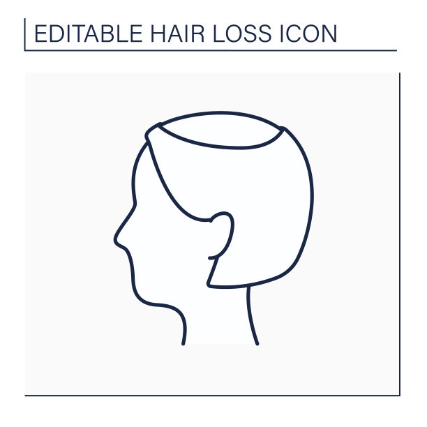 脱发线图标图片下载