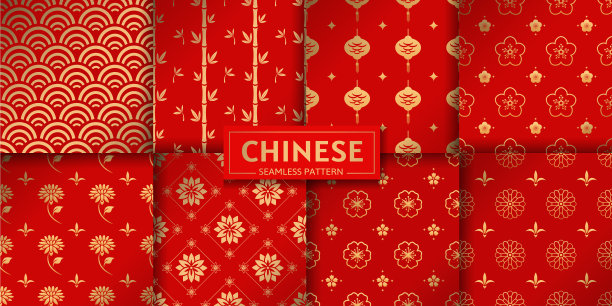 中国无缝图案集花图片下载