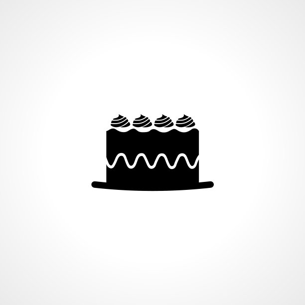 蛋糕图标蛋糕孤立的简单图标图片下载