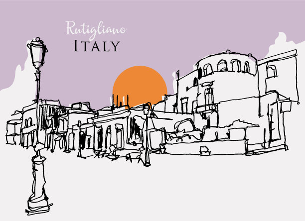 手绘草图rutigliano一个公社图片下载