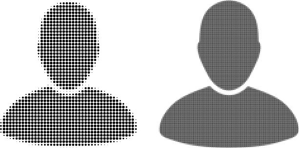 像素半色调用户图标图片下载