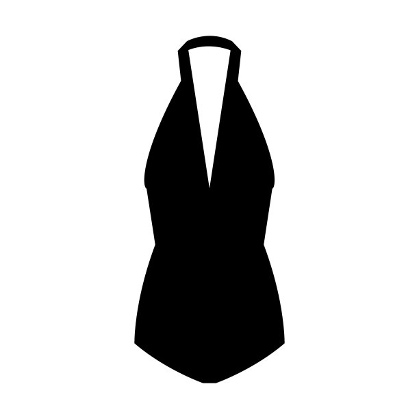 泳装简单的图标黑色。矢量插图。EPS10图片下载