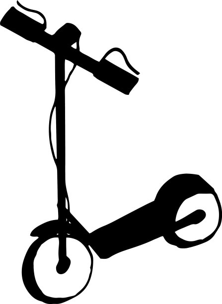 电动滑板车图标手绘涂鸦图片下载