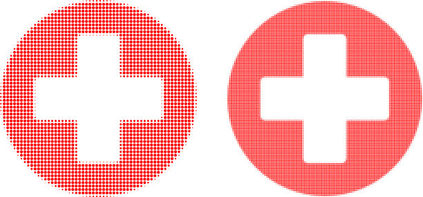 像素半色调医疗保健图标图片下载
