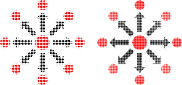 虚线半色调扩展图标图片下载